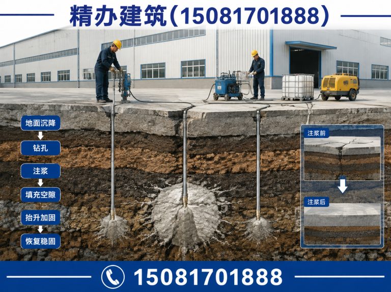 河北基础下沉注浆顶升展示图